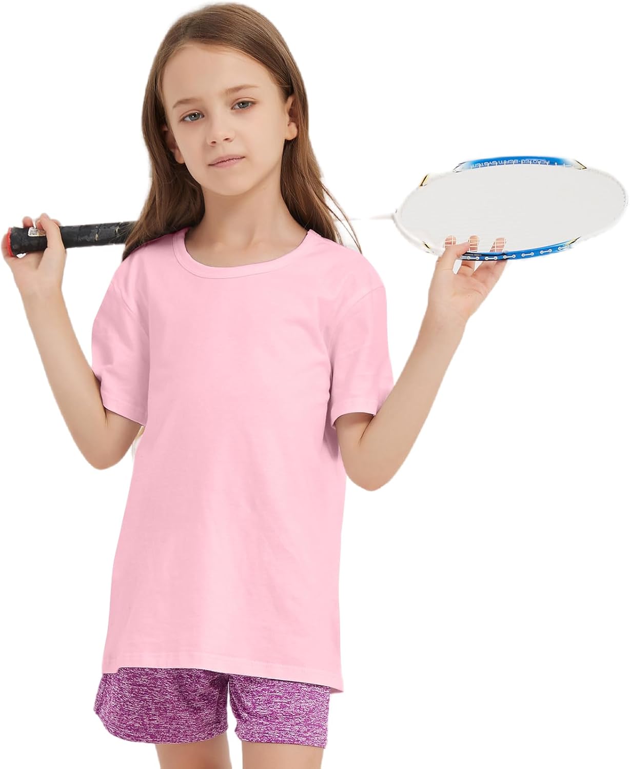 3 Pack Kids T-Shirt Cotton Short Sleeve Tee Shirts for Unisex Boys and Girls Toddler Summer Crew Neck Tops