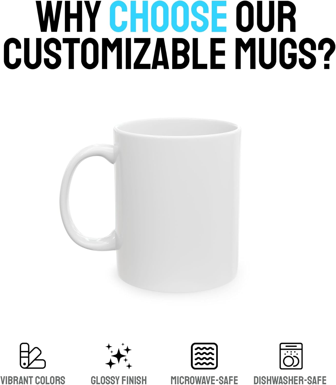 Personalized Coffee Mug – Custom Photo, Text, or Logo Ceramic Mug Tea Cup | Taza Personalizada with Picture or Message | Customized Gift Idea for Men & Women, Mom, Dad, Friends - White/Yellow | 15oz