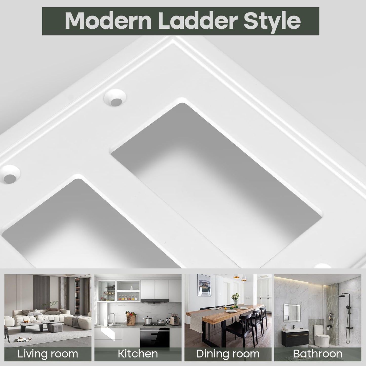 Double Decorator Switch Cover Plate White Classic Decorative Decorator Switch Plates Cover 2 Gang Rocker Wall Plate Cover for Duplex Toggle, 2 Pack