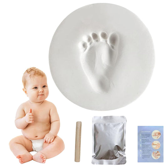 Footprint Kit – Baby Handprint & Dog Paw Print Mold Kit with Food Grade Clay, Safe and Easy Memory Keepsake for Kids and Pets, Food Grade Clay for Baby Footprint,