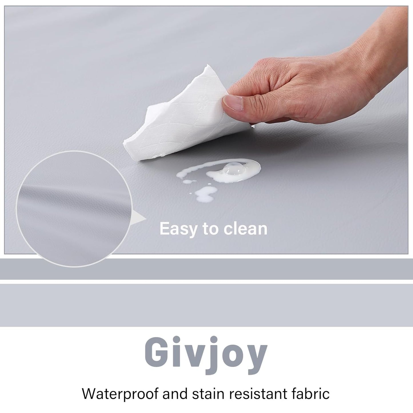 Baby Play Mat 48"x48" – Thick, Non-Slip Foam Mat for Babies and Toddlers. Foldable, Scrubbable, Odorless, and Soft, Ideal for Playpens, Crawling, and Indoor Playtime-Grey