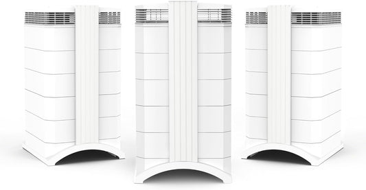 IQAir HealthPro Plus XE Air Purifier - 3-Pack- Smart HyperHEPA Filtration for Large Rooms up to 3375 sq ft - Viruses, Allergens, Smoke, Mold, Dust, Pet Dander, Swiss Made, WiFi Enabled