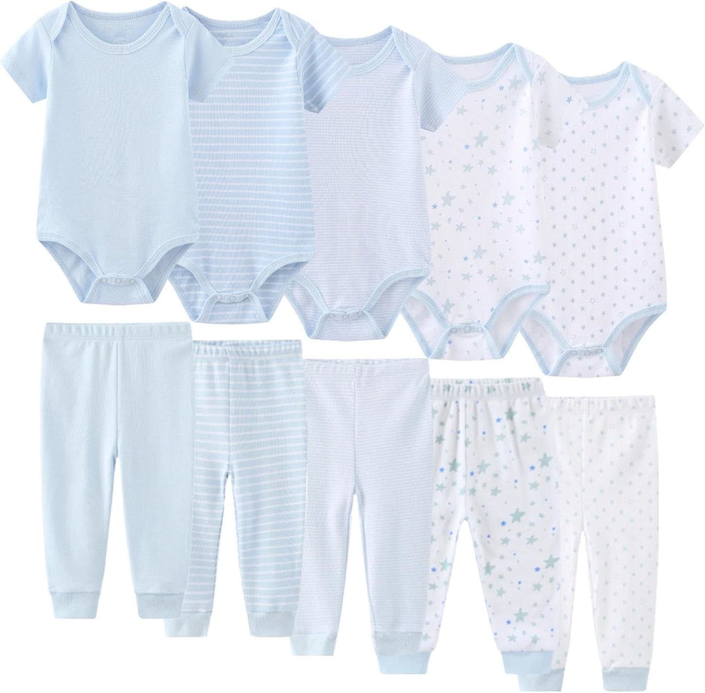 Unisex Baby Boy Girl Pants Sets 10 pack Cotton Casual New born Clothes Comfort Infant Outfit