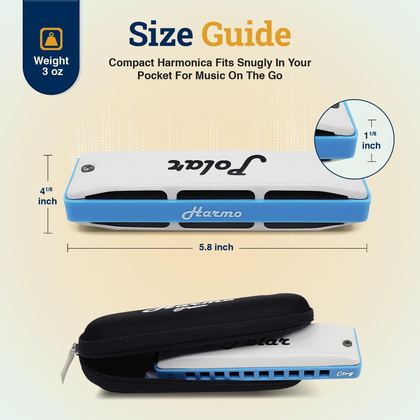 Harmo Polar Super Country harmonica - G