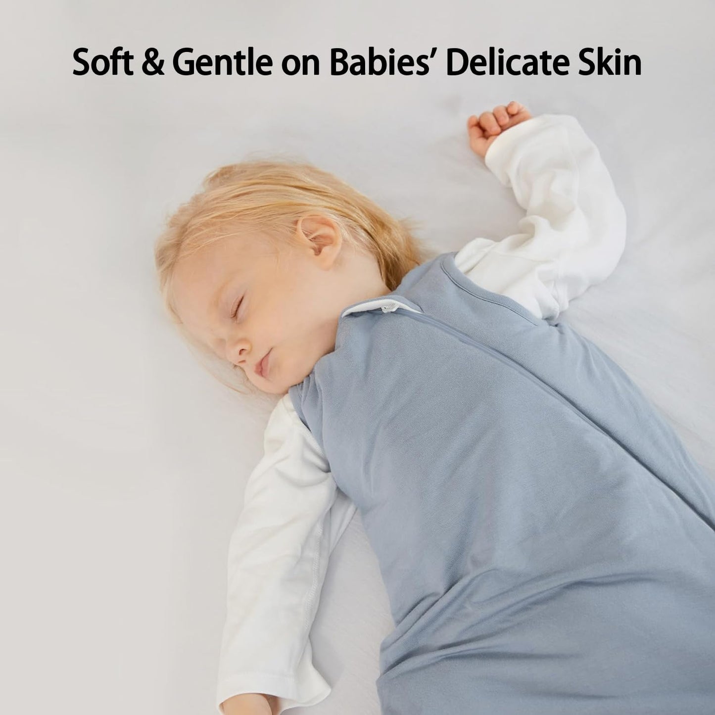 Rayon Made from Bamboo Sleep Sack 18-24 Months 1.0 Tog Ultra Soft Baby Wearable Blanket Toddler Sleeping Sack 2t for Babies Unisex Girl Boy 2-Way Zipper Baby Sleeping Bag Breathable Lightweight XL