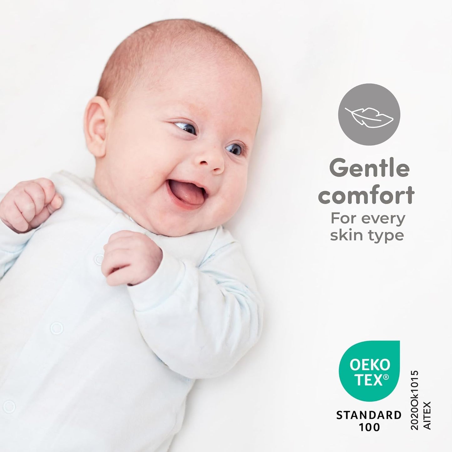 Sweety Fox 2-Pack Cotton Jersey Crib Sheets – Soft Fitted Sheets for Boys and Girls, Mini Crib Sheets, Toddler Bed Sheets (White)