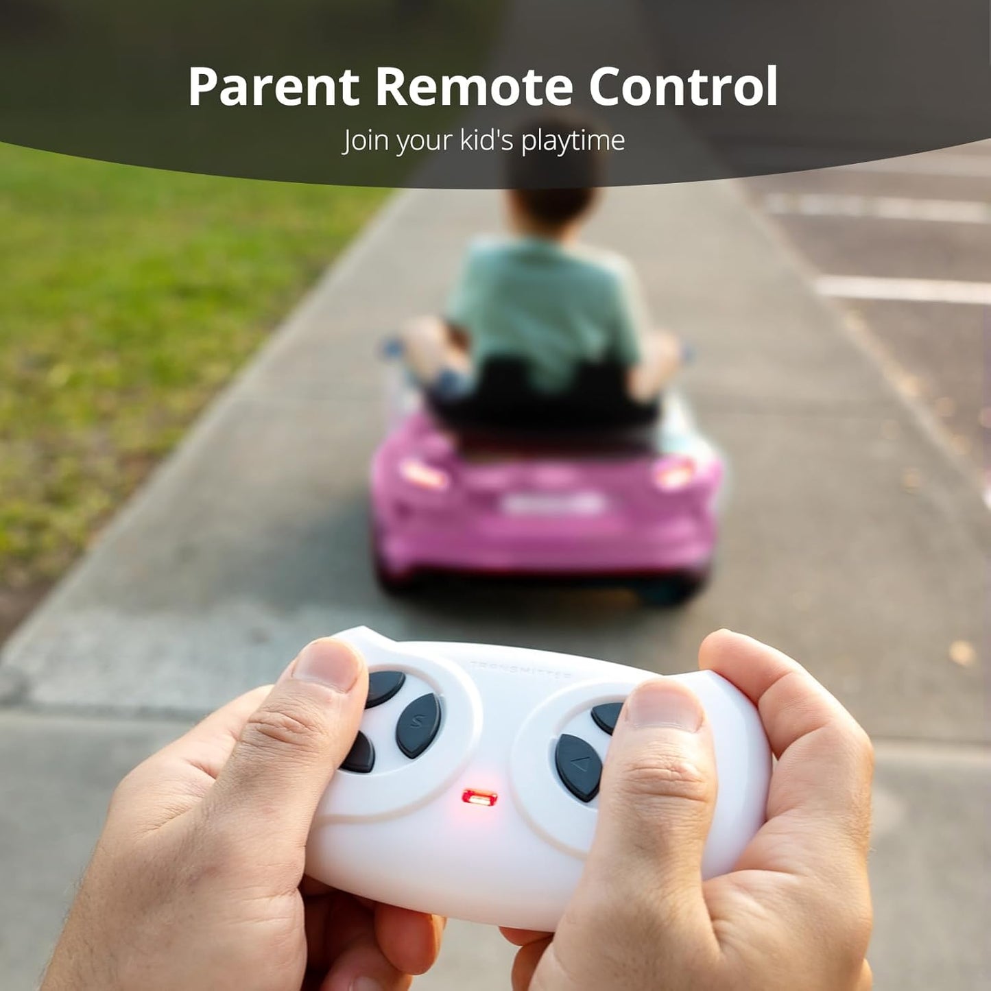 Kids Electric Car, Licensed Audi 6V Kids Ride on Toy Car for Toddlers with Remote - Pink