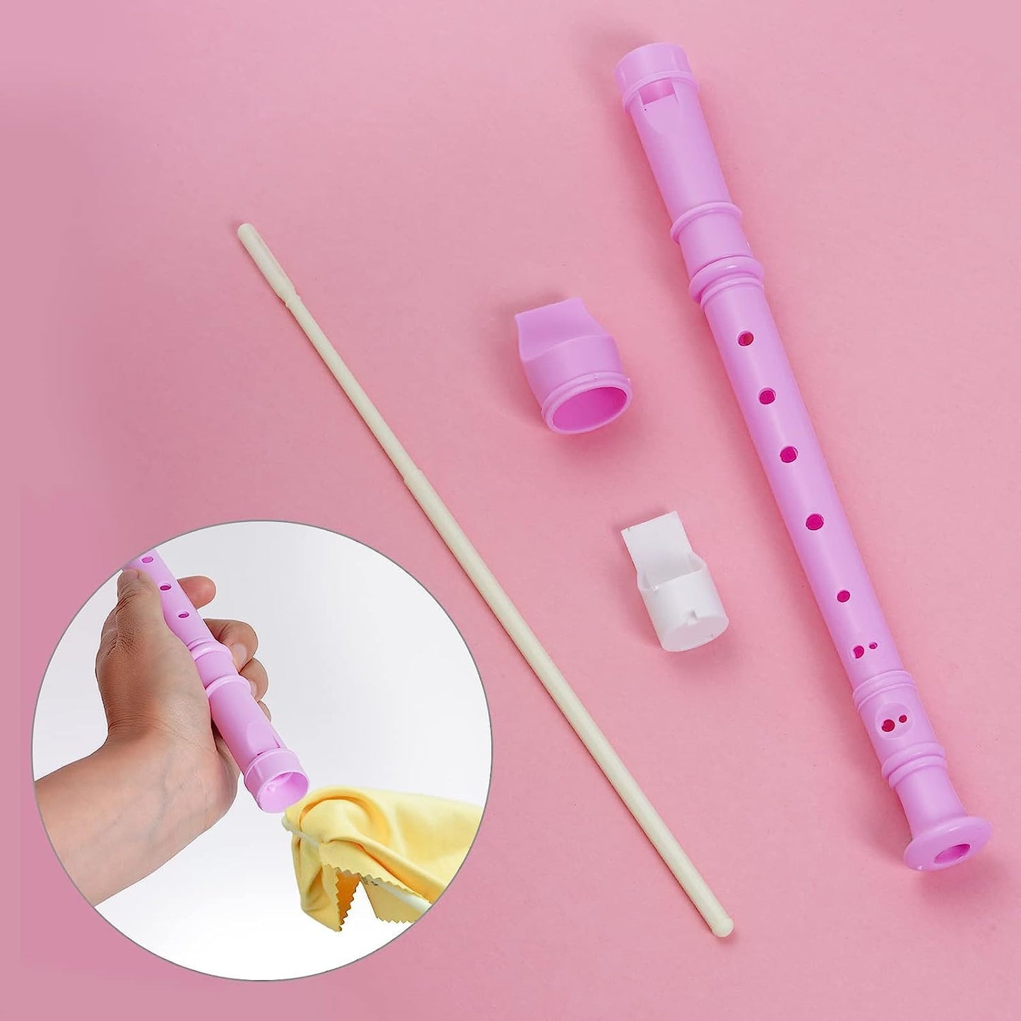 12 Pack 8 Hole Soprano Recorders Descant Flute With Cleaning Rod German Style for Beginner Graduation or Back to School Gift (multi color 1)