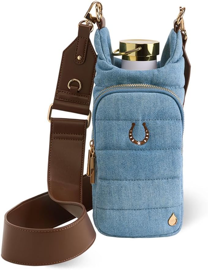 WanderFull® Original HydroBag® Collection, Water Bottle Holder w/Strap & Phone Pocket, Hands-Free Crossbody Water Bottle Bag