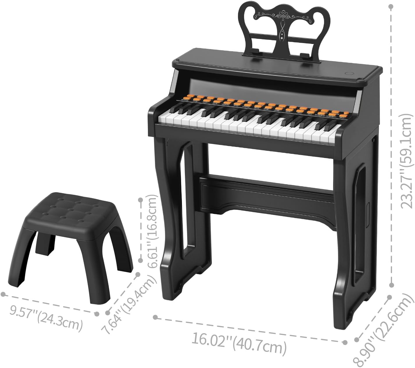 Toy Pianos for Kids Ages 3-7 - Children's Musical Keyboard for Beginners Boys Girls Birthday Gift Learning Piano 37 Keys 4 5 6 8 Years Old Girls and Boys Birthday Gift