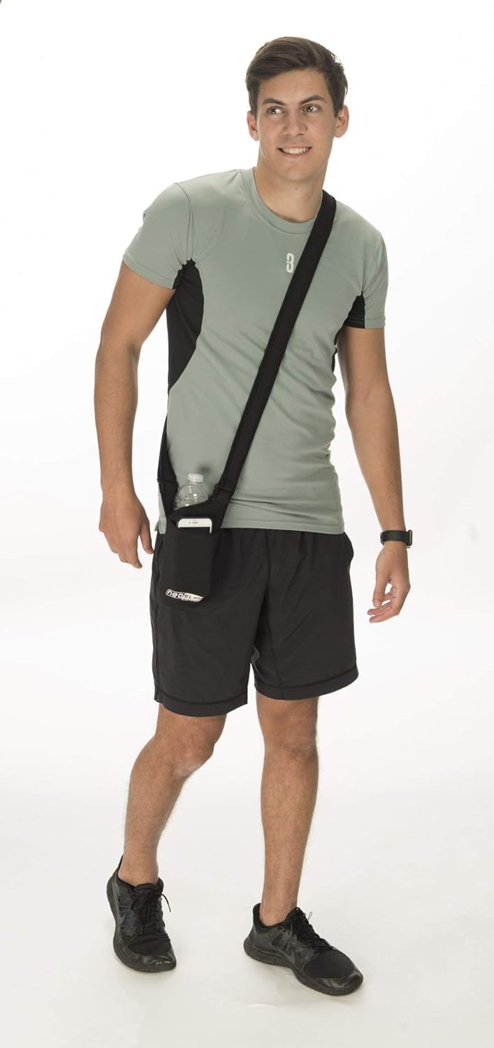 H2O4K9 Neoprene Deluxe Bottle Carrier with Front Pocket (Black) ?…