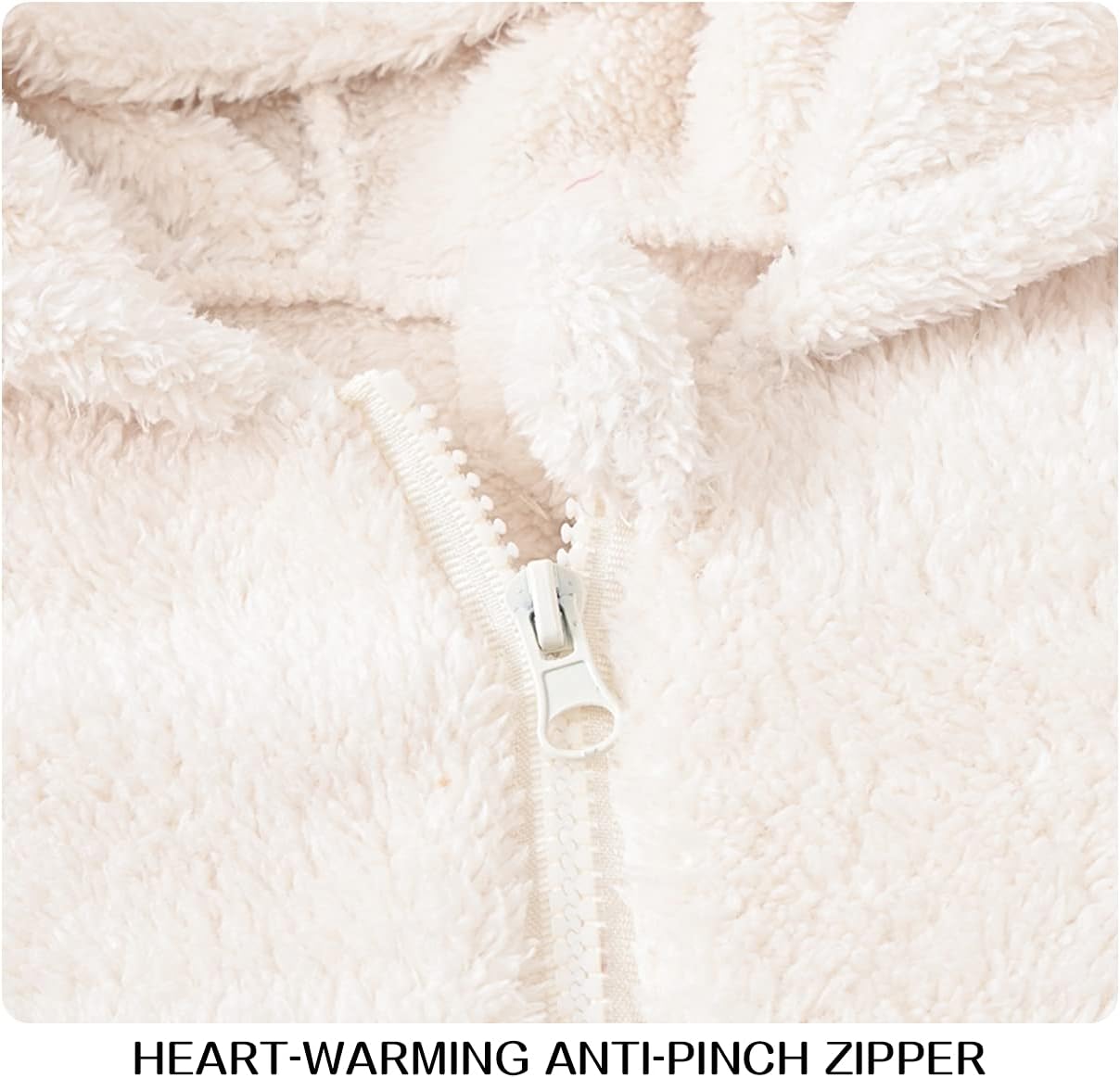 Baby Fleece Jumpsuits Infant Bear Ear Snowsuit Newborn Hooded Romper Warm Coat