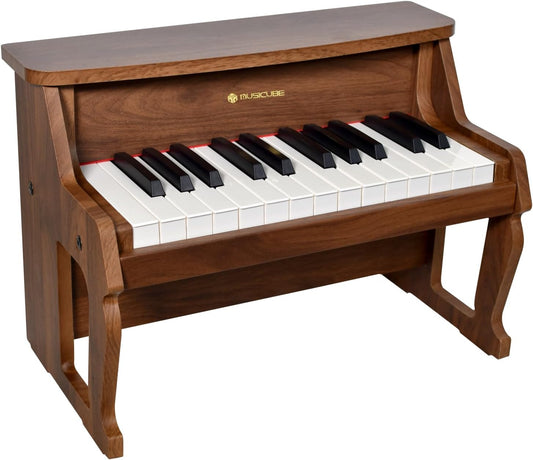 MUSICUBE Piano for Kids 25 Keys Classic Digital Wood Piano Educational Musical Toys for Boys Girls Aged 3+