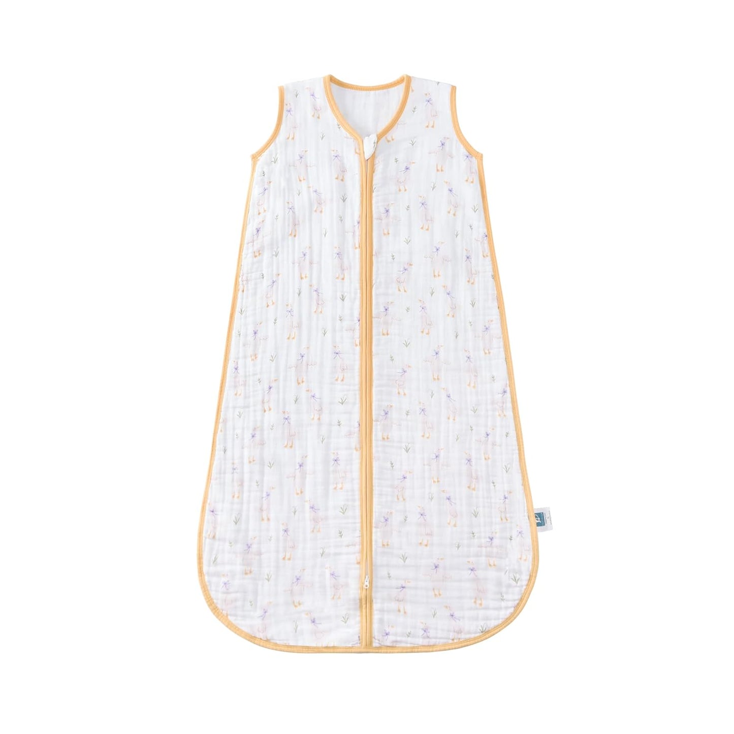 Baby Sleep Sack 2-4 T Baby Wearable Blanket 100% Organic Cotton 0.5 TOG Toddler Sleep Sacks 2- Way Zipper Soft 4 Layers 2T 3T 4T Goose