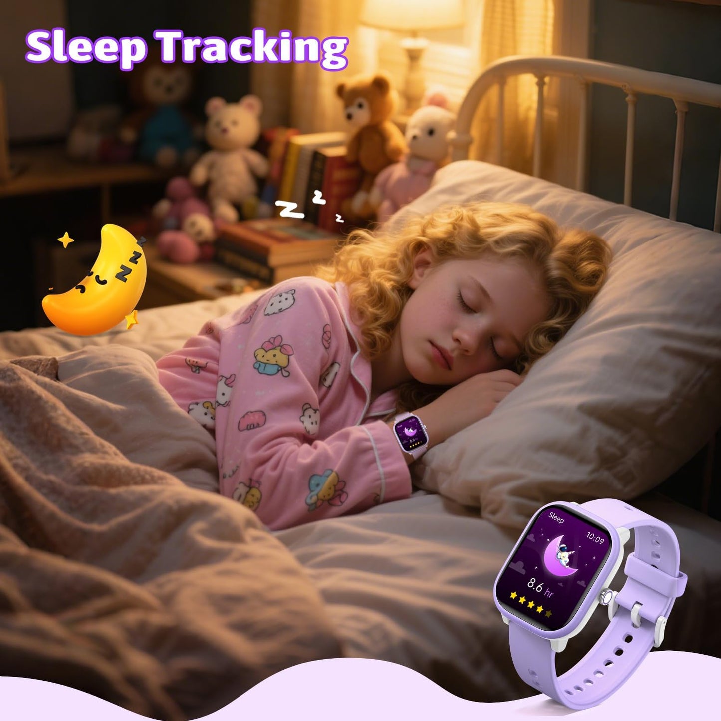 Smart Watch for Kids Girls Boys No APP/Phone Needed, 1.8" IP68 Waterproof Sport Kids Watch Pedometer, Heart Rate, Sleep Monitor, Step Counter, 12 Puzzle Games for Girls Boys Teens 6-16