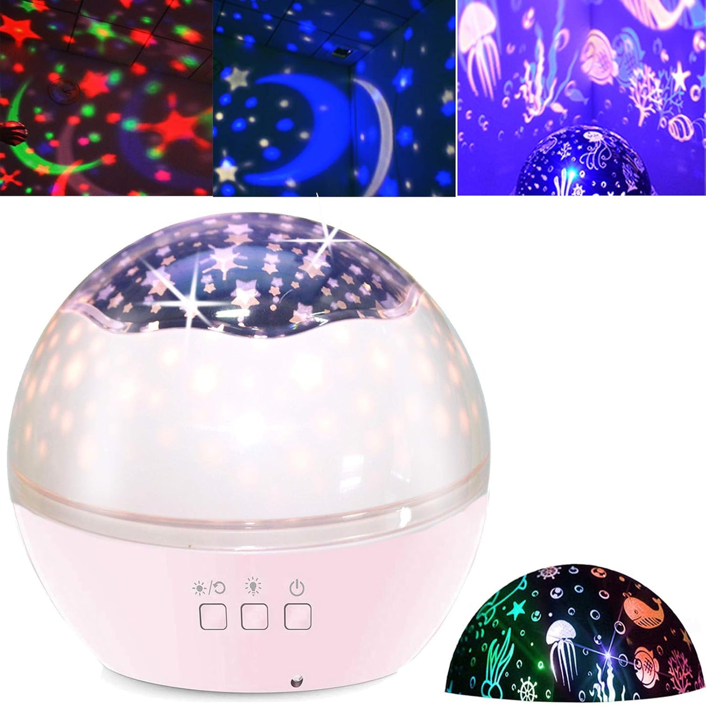 Night Light Kids Toys for 1-10 Year Old Girls Boys Baby Star Projector Nightlight for Toddler Baby Projection Lamp Night Light for Bedroom 3-8 Year Old Girls Kid Room Decor Christmas Birthday Gifts