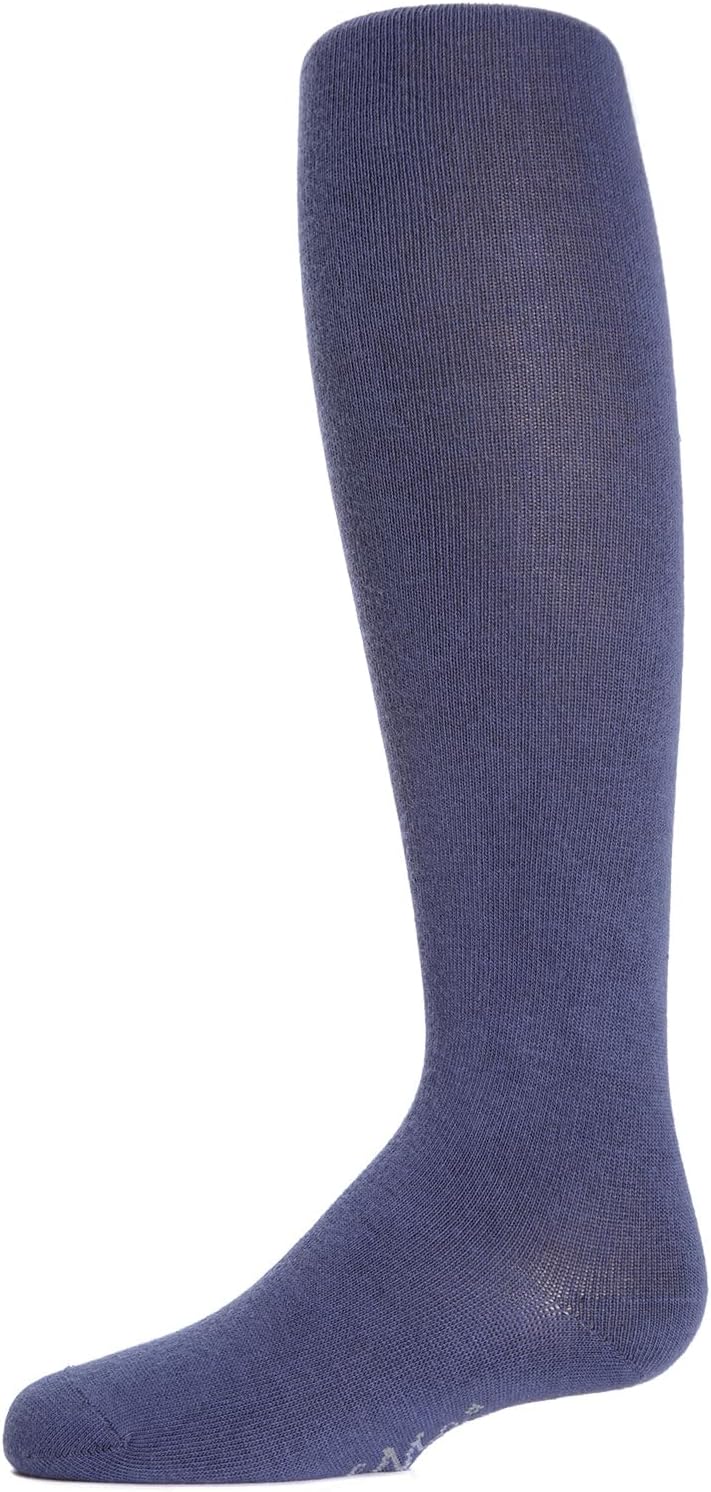 MeMoi Soft Pima Cotton Tights for Girls, Soft and Lightweight Opaque Tights for girls - Sizes 8 to 16