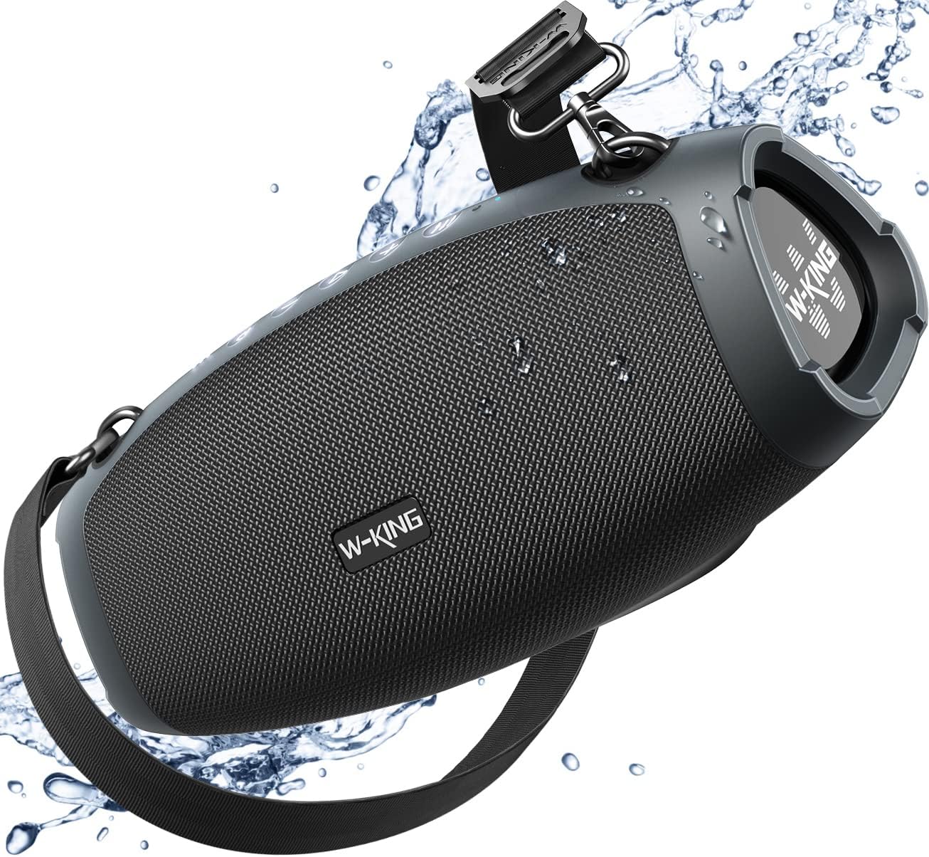 W-KING Portable Speakers Bluetooth Wireless, 120W MAX IPX6 Waterproof Loud Bluetooth Speaker Boombox, Triple Passive Radiator/Subwoofer*2-70W Deep Bass/DSP/42H/PowerBank/EQ/Party Large Outdoor Speaker