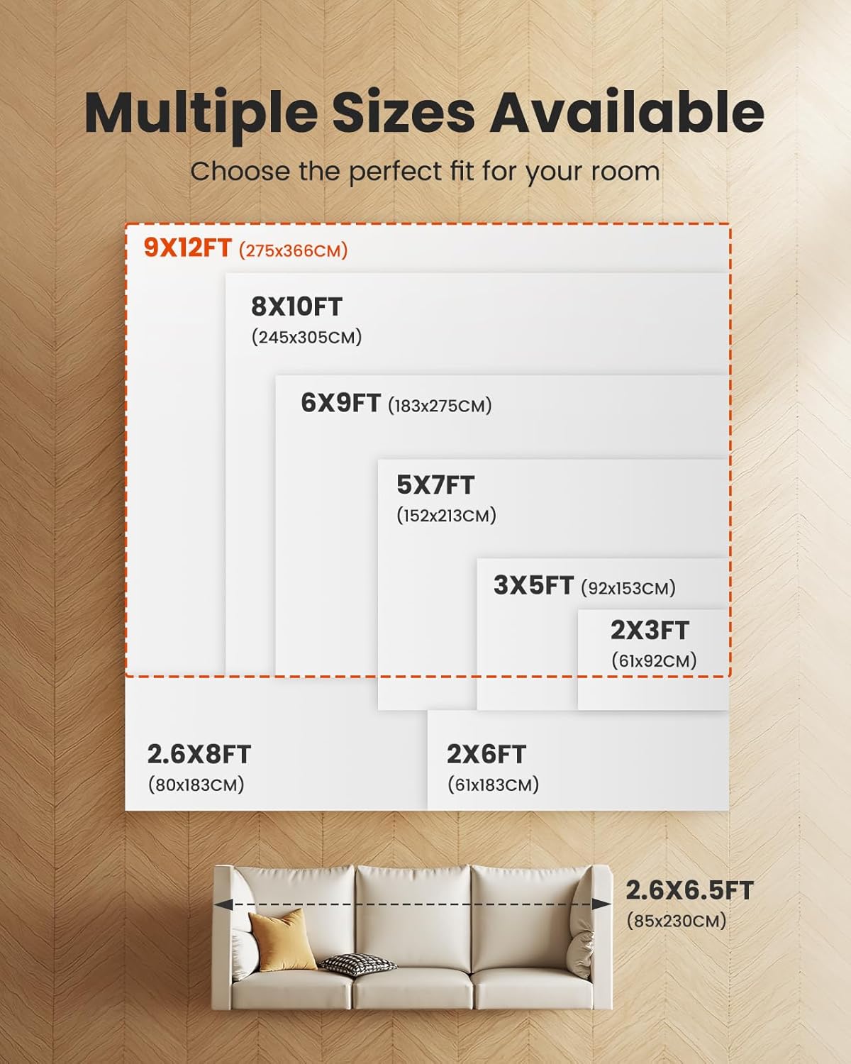 Amada 9x12 Large Area Rug, Modern Abstract Living Room Rug with Non-Slip Backing & Short Pile, Washable Rug with Abstract Pattern for Living Room, Bedroom and Dinning Room, Grey