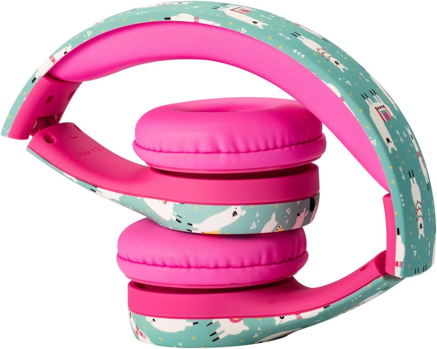 Snug Play+ Kids Headphones – Volume Limited 93dB for Safe Listening – Foldable, Durable Headphones for Toddlers, Boys & Girls – Tangle-Free Cord – Ideal for Travel, School, Tablets - Llamas