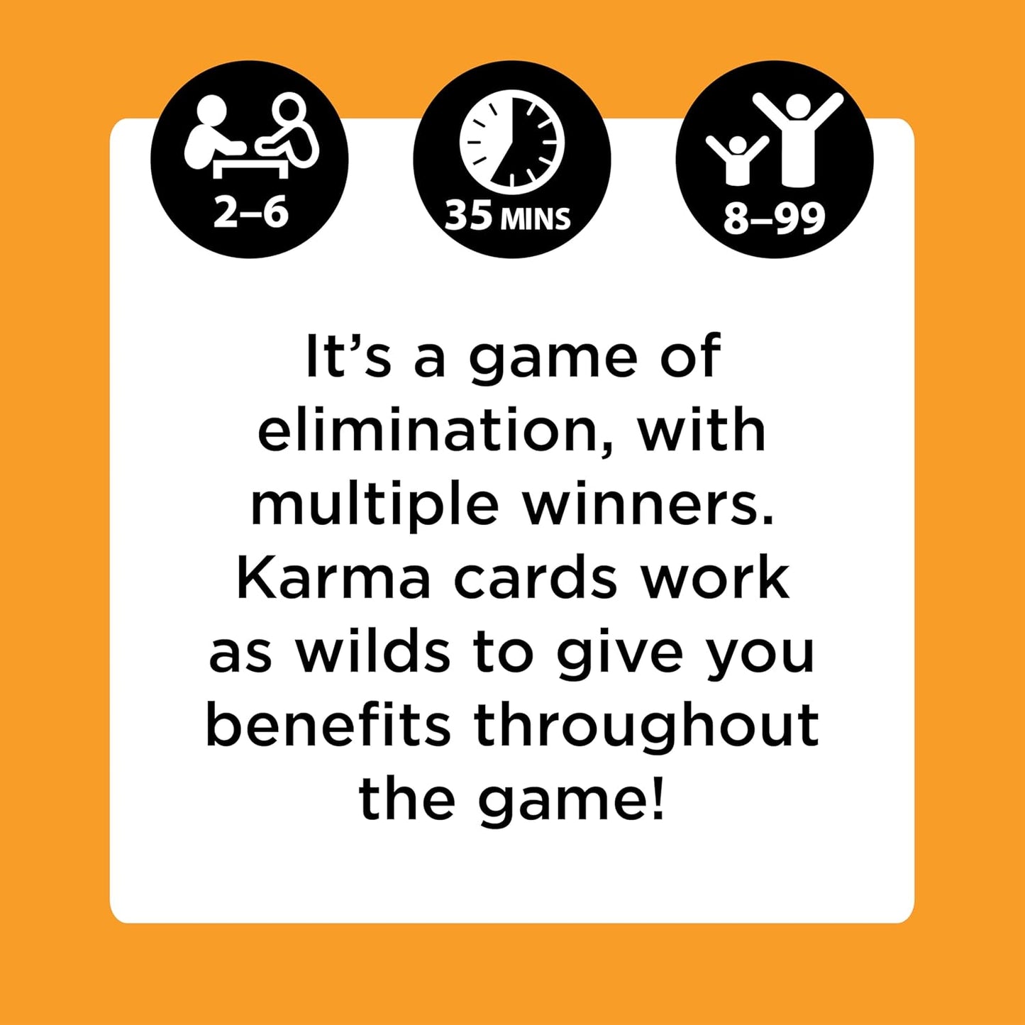 KARMA Card Games for Kids – Kids, Family Games Night, Multi-Player, Screen Free, Travel Games, Playing Cards, What Goes Around, Comes Around, Ages 8+