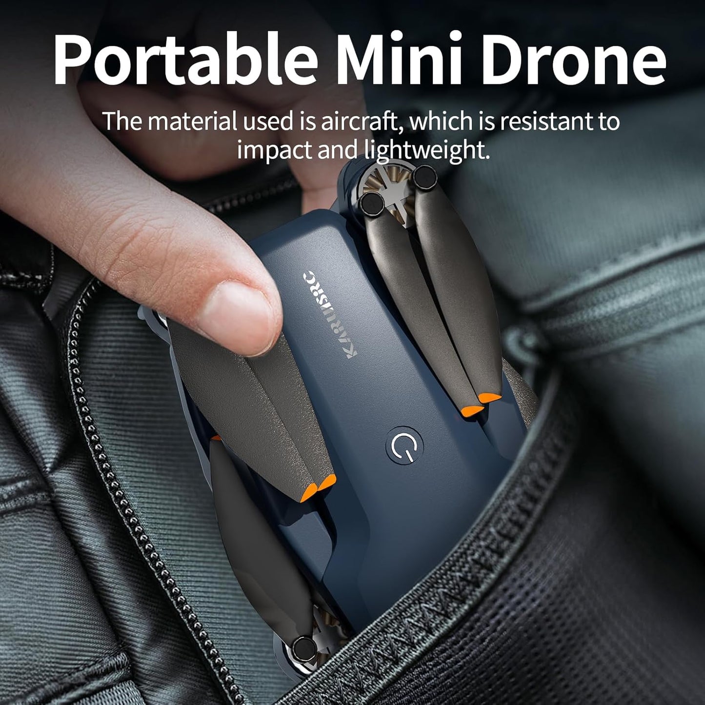 K417 Drone with Camera 1080P HD,Blue LED Lights AI Drones,90° Electric Adjustable with 2 Cameras for Adults,FPV Transmission,Remote Control Quadcopter with Altitude Hold for Beginners,Carry Case