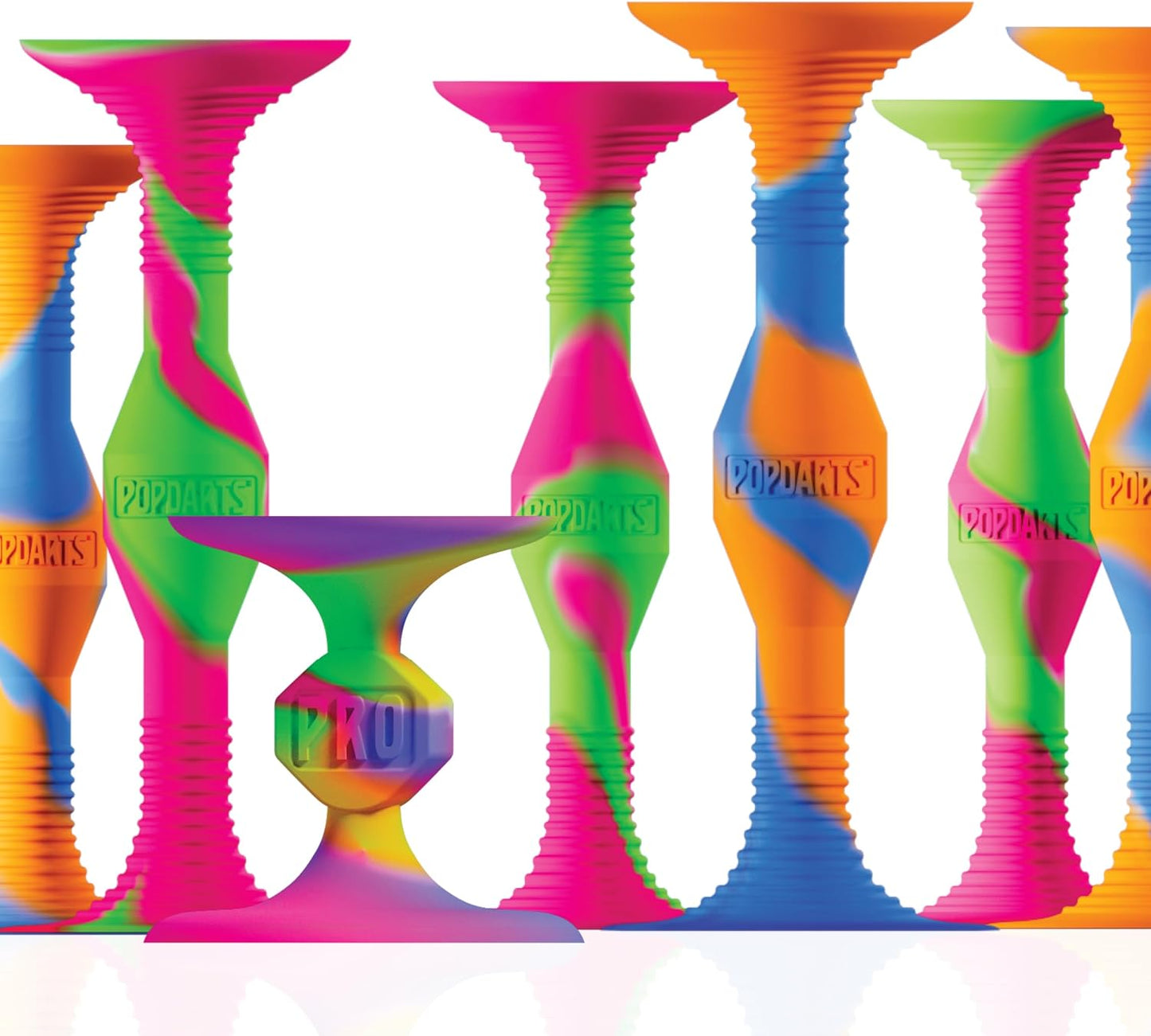 Popdarts PRO Pack Game Set (Neon) - Indoor, Outdoor Suction Cup Throwing Game - Competition with a POP