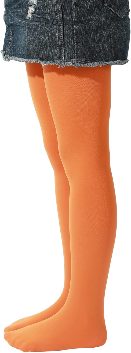EVERSWE Girls Semi Opaque Footed Tights, Microfiber Tights
