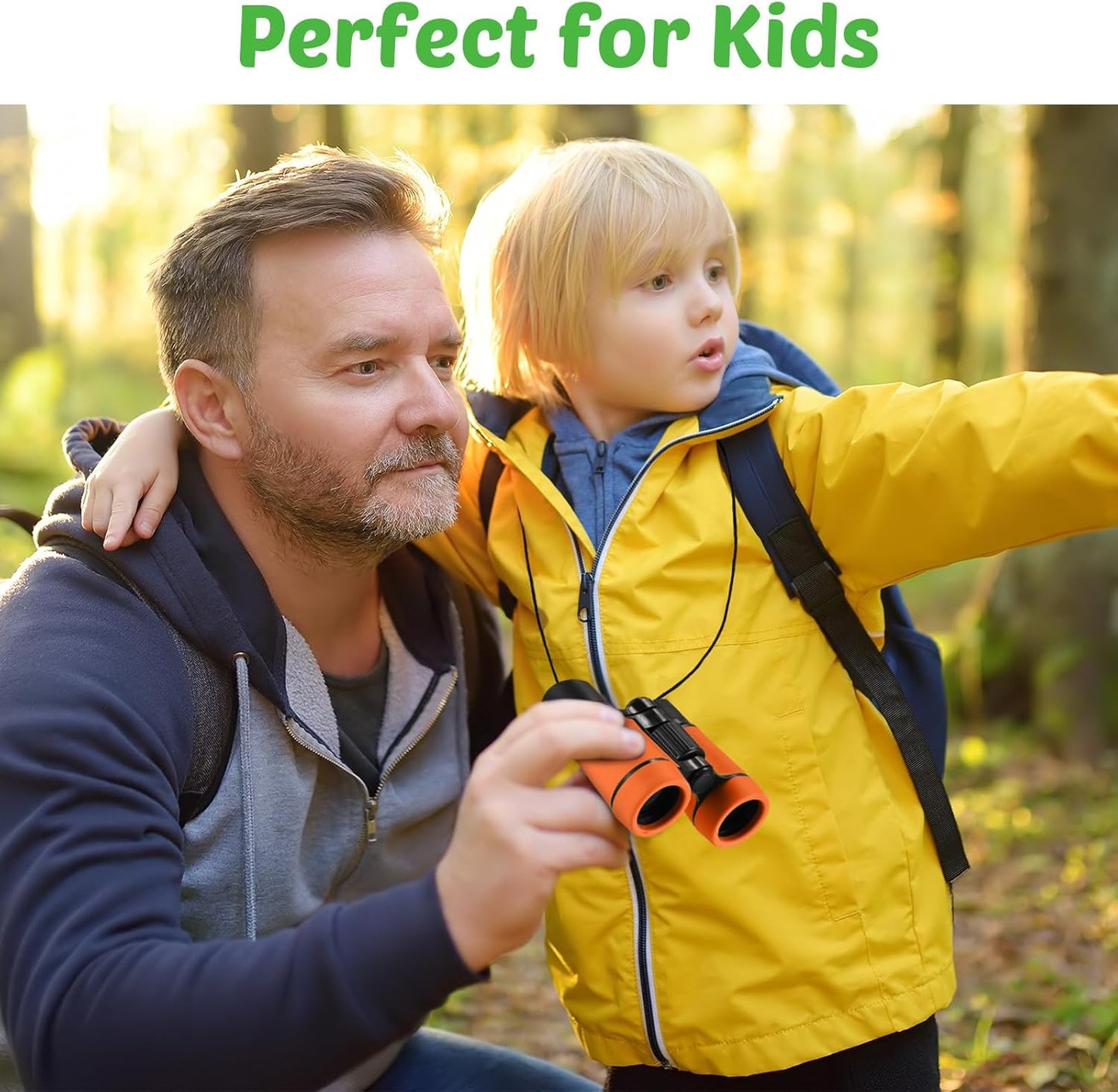 Yunsailing 9 Pack Kid Binoculars Shockproof Mini Compact Binoculars Gifts for 3-12 Years Boys Girls Folding Small Telescope for Kids Bird Watching Camping Outdoor Play, 9 Colors (Multicolored)