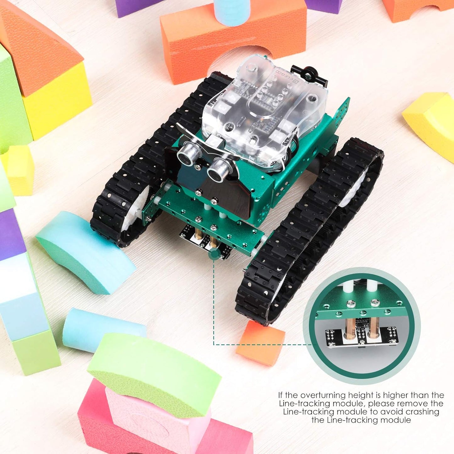 ELEGOO Owl Smart Robotic Car Kit V2.0 for Arduino Robotics for Kids Ages 8-12 12-16 STEM Science Kits Coding Robots Toys for 8+ Year Old Boys Girls Teens Circuits Engineering Building Projects