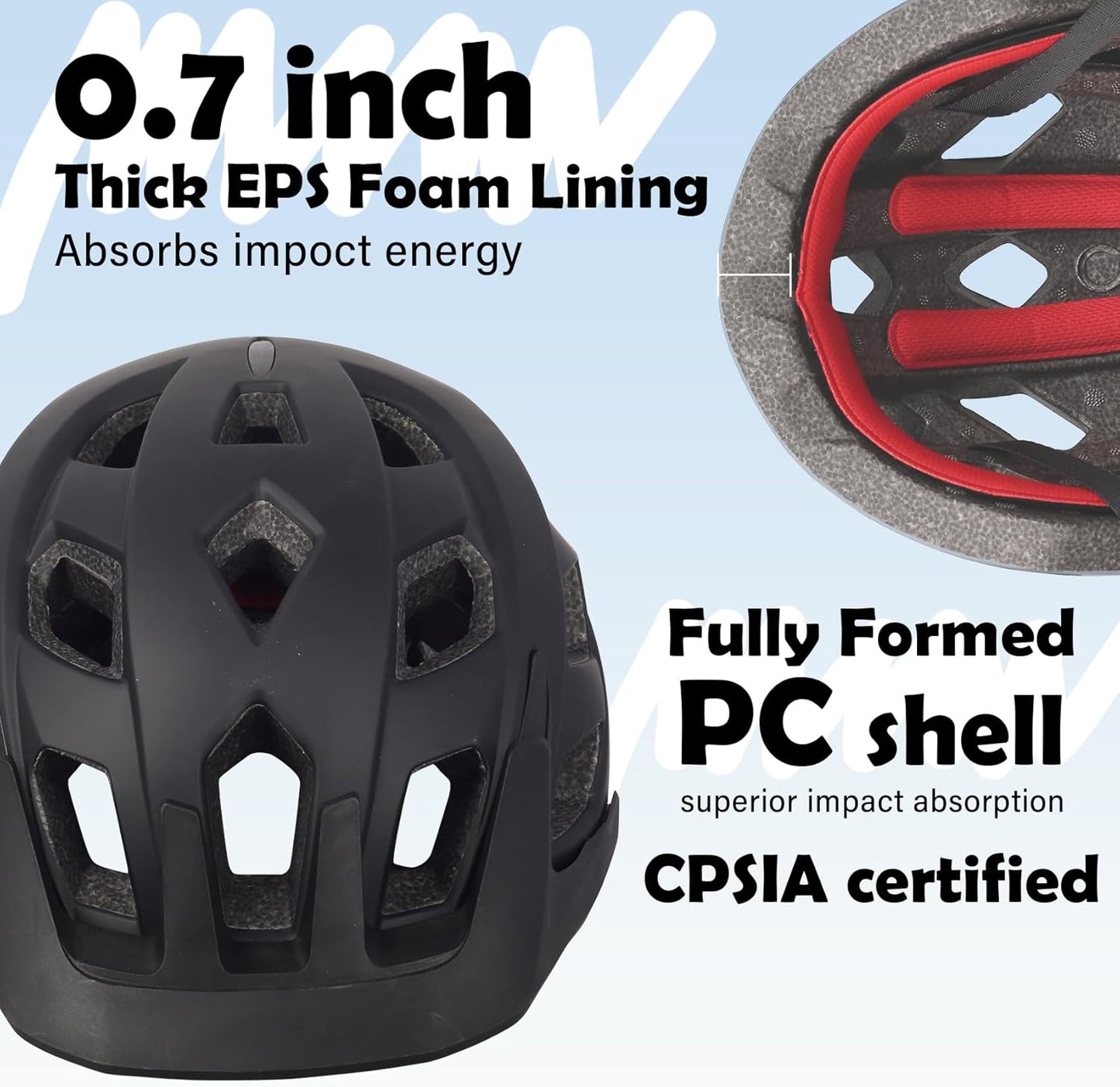 Kids Bike Helmet, 2 Size Adjustable for Youth Toddler Boys & Girls 3-5-8-10-12-14 Years, Child Helmets with Visor for Skating Cycling Scooter