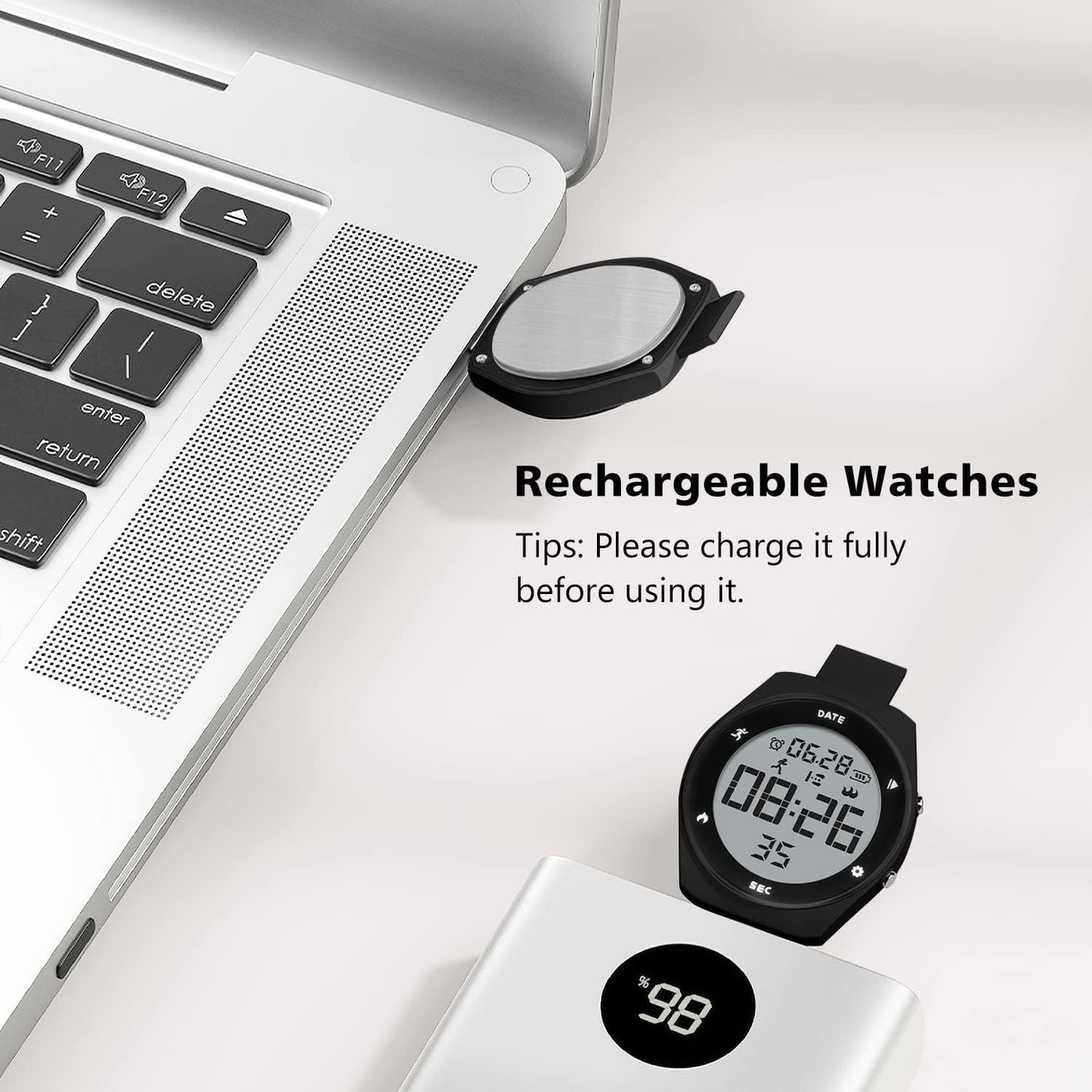 Kids Watches for Girls Boys Digital Sport Watch with Step Counter Pedometer Vibration Alarm Clock, No App Waterproof Fitness Tracker Kids Watch Boys Girls Teens Students Ages 5-16