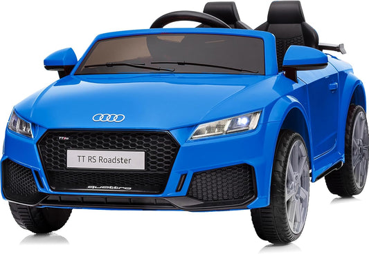 Licensed Audi Electric Kids Car, 12V Kids Ride-on Toy Car for Toddlers w/Remote - Dark Blue