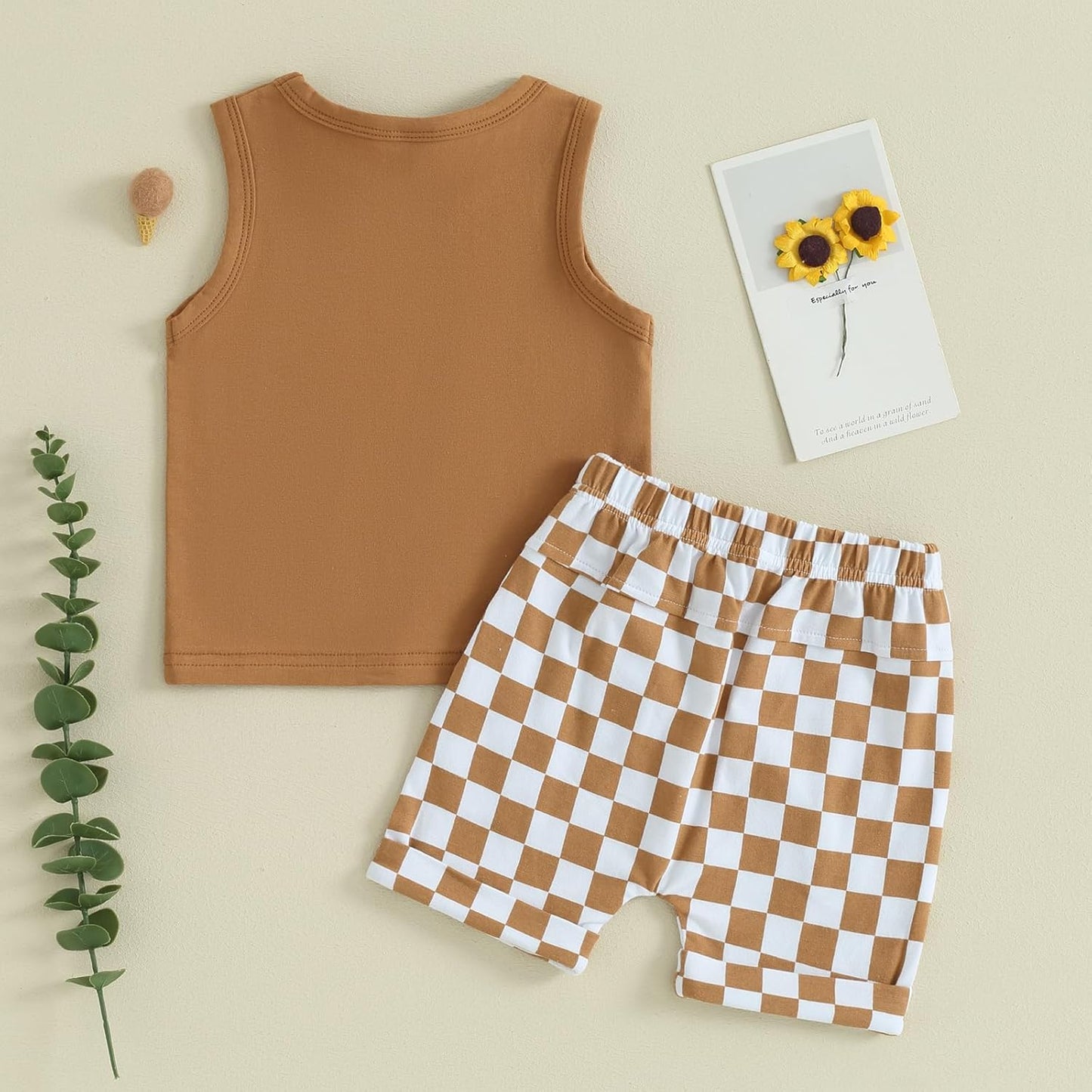 Kupretty Baby Boy Summer Clothes Sleeveless Tank Tops Vest T-Shirt + Casual Shorts Toddler Outfits Set