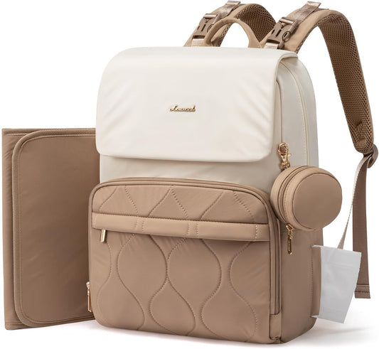 LOVEVOOK Diaper Bag Backpack, Baby Travel Bags for Boys & Girl, Toddler Waterproof Diaper Bag w/Changing Pad, Stroller Straps, Pacifier Case, Newborn Essentials Must Haves Mom