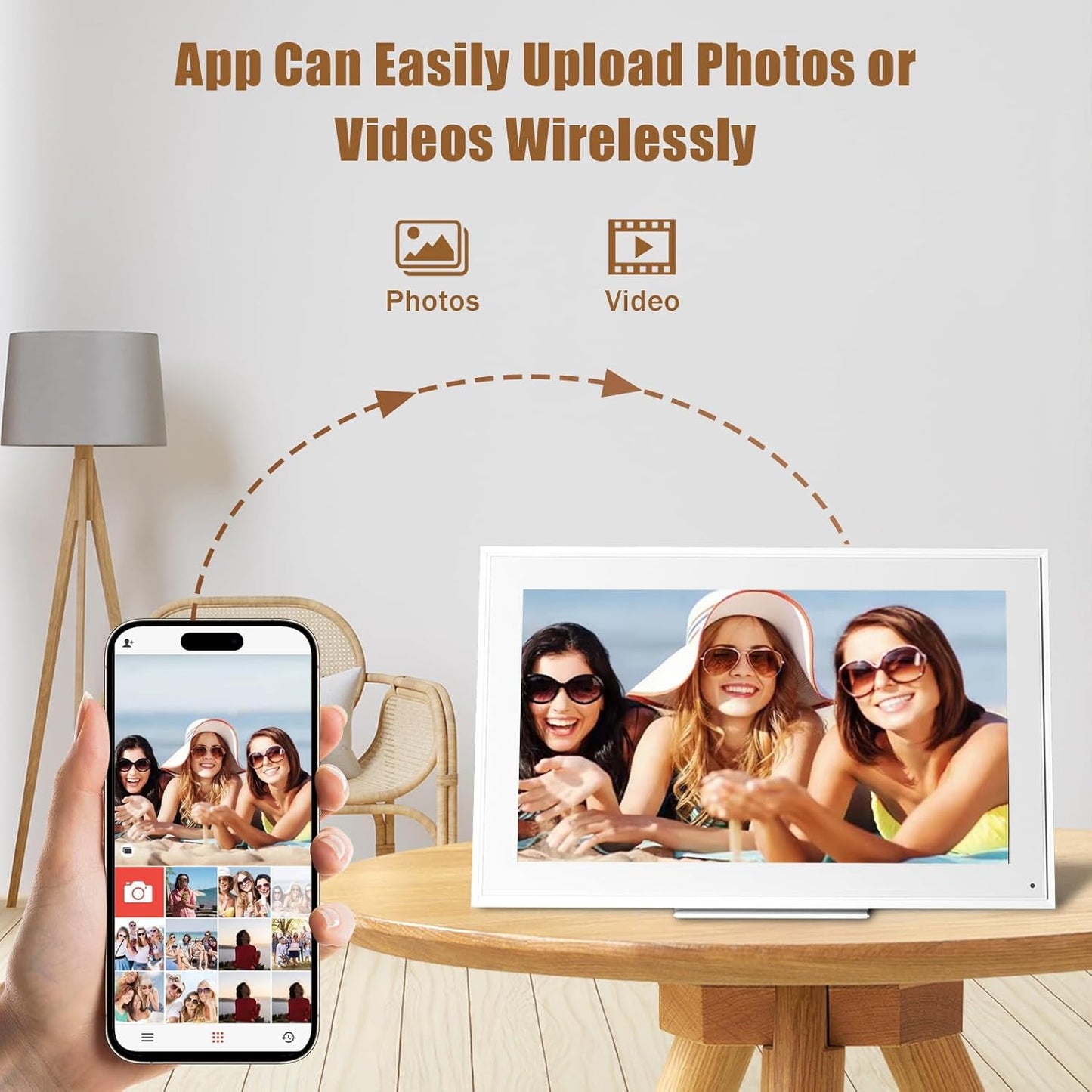 15.6-inch Wall Digital Calendar,2025 Smart WiFi Calendar & Chore Chart,Full HD Touchscreen Interactive Display for Family Schedules-Wall/Desk Mountable Planner,Meeting Reminders & Deadline Tracking