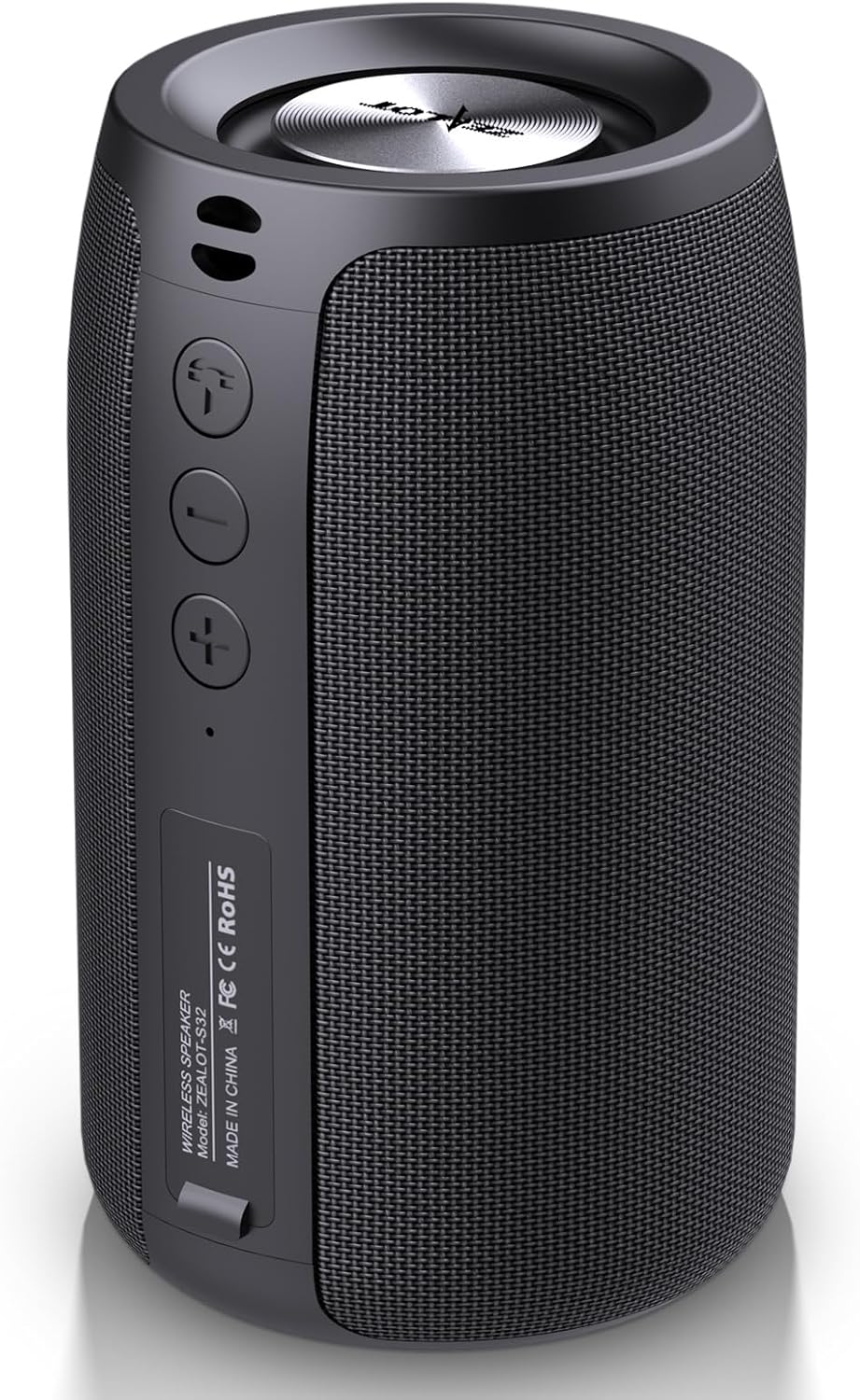 ZEALOT Portable Bluetooth Speakers, Wireless Speaker, S32 Samll Outdoor Speaker, Waterproof IPX5, Stereo Pairing/Bass/USB/MIC/TF Card/AUX for Home Outdoor Travel, Gift for Men, Kids -Black