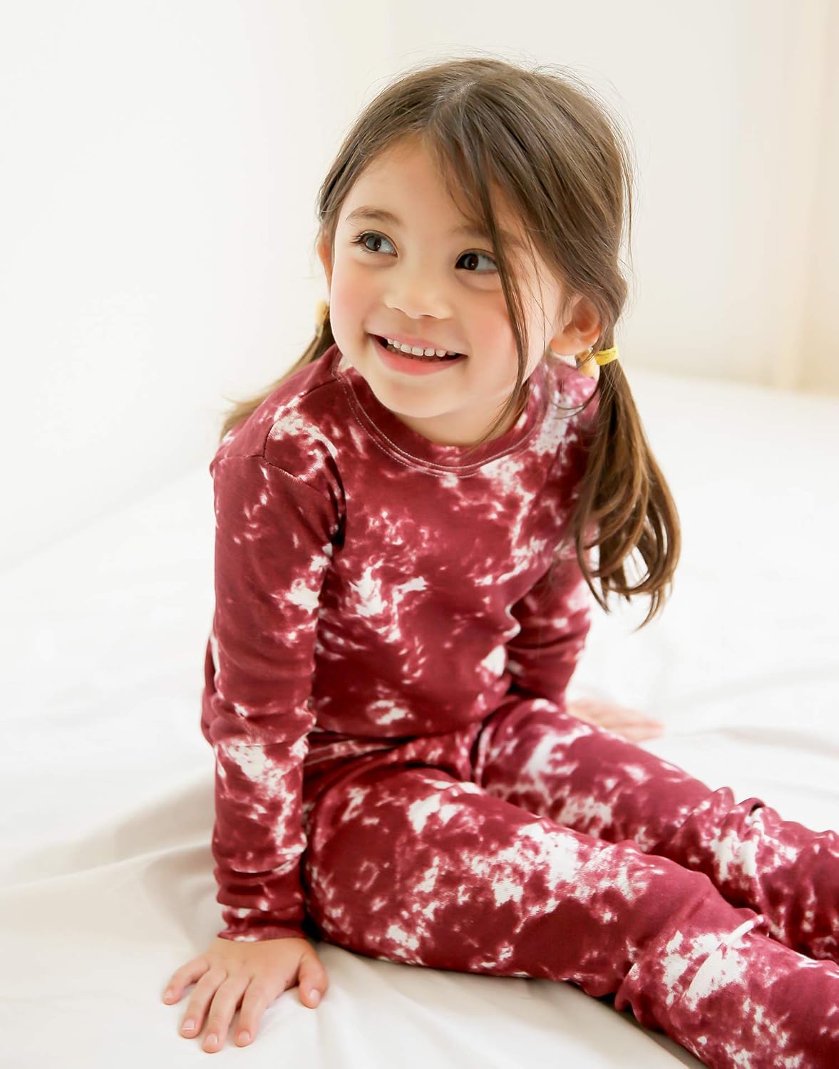 VAENAIT BABY 12M-12Y Toddler Kids Boys Girls 100% Cotton Marbling Tiedye Sung Fit Sleepwear Pajamas 2pcs Pjs Set