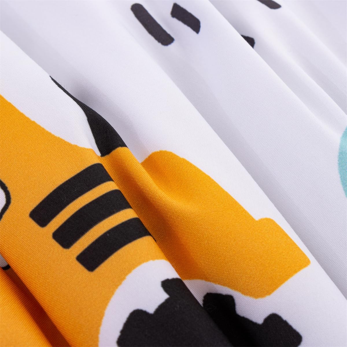 NTBED 4 Pieces Construction Toddler Bedding Set for Baby Boys,Tree Truck Vehicles Excavator Cars Printed, Includes Comforter, Flat Sheet, Fitted Sheet and Pillowcase,Light Green