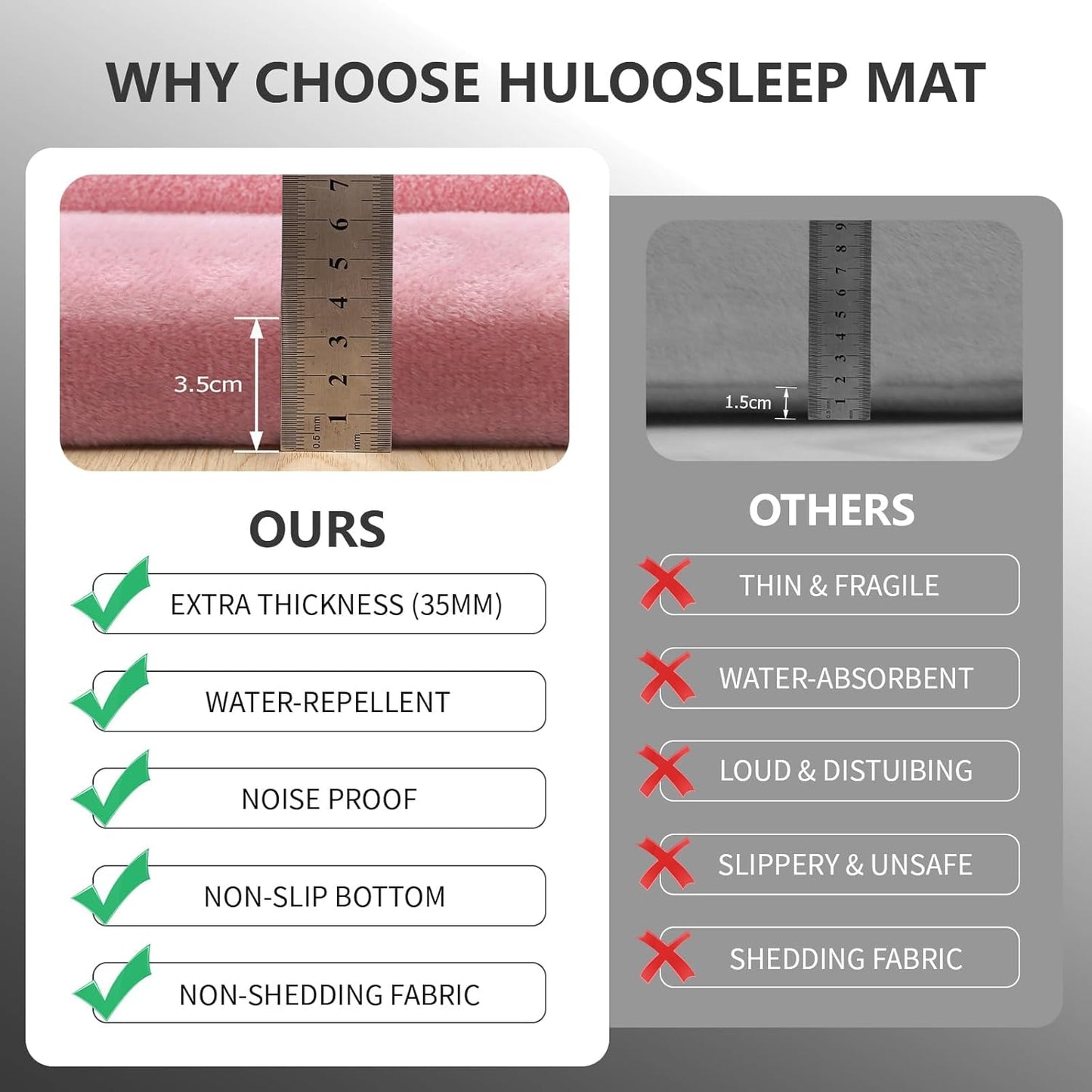 Baby Play Mat for Floor,1.3" Thick Elasti-Foam 74×50 Playpen Mat for Toddlers Infant kids,Water-Repellent Soft Coral Velvet for Tummy Time, Non-Slip Backing for Crawling,Tatami Style(Pink)