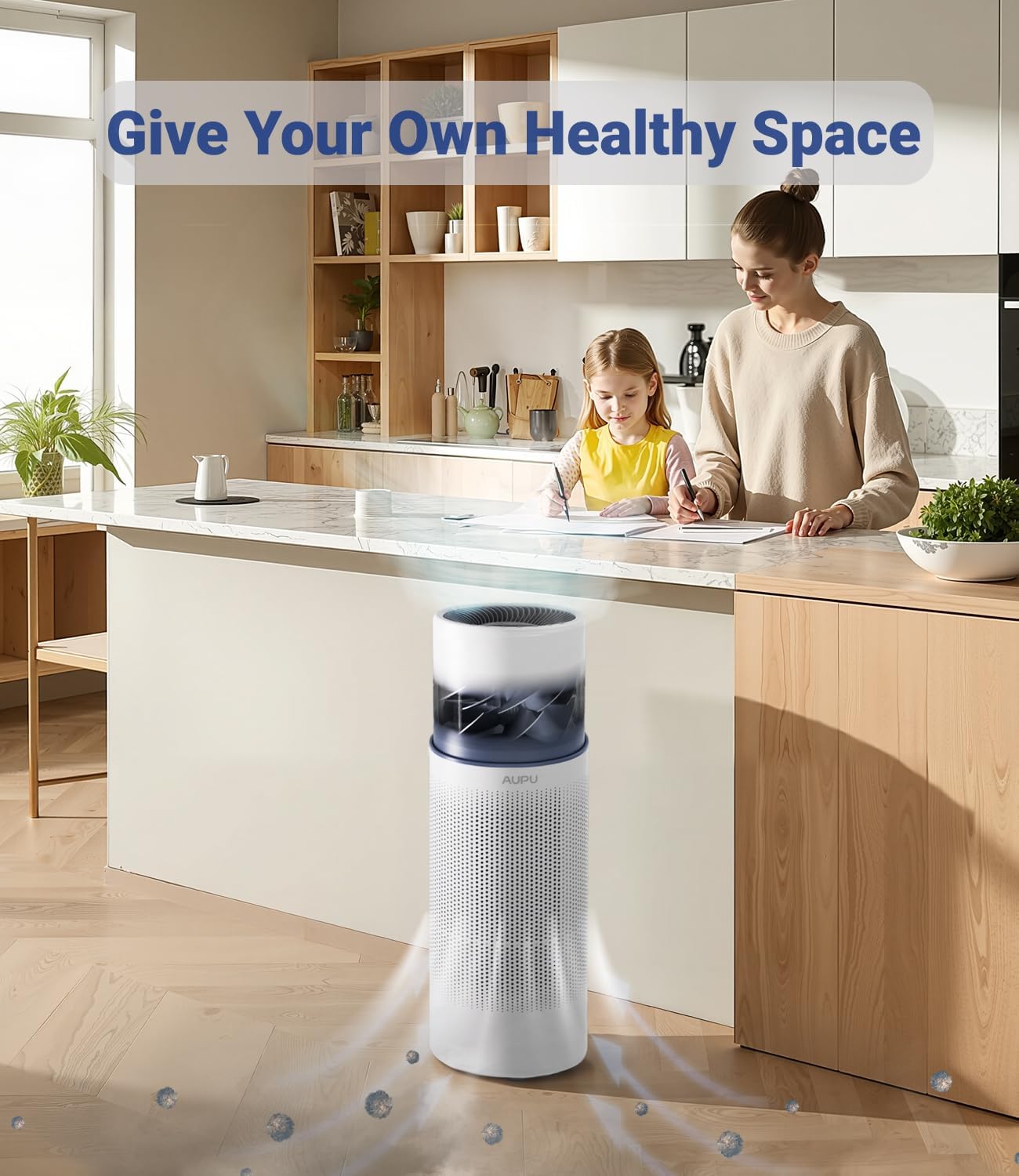 2 in 1 Air Purifier with Humidifier,Air Purifiers for Home Large Room,Humidifier and Air Purifier in one HEPA Purifier for Home Pets Remove Pet Odor Smoke Pollen Dust for Bedroom,Living Room,Office