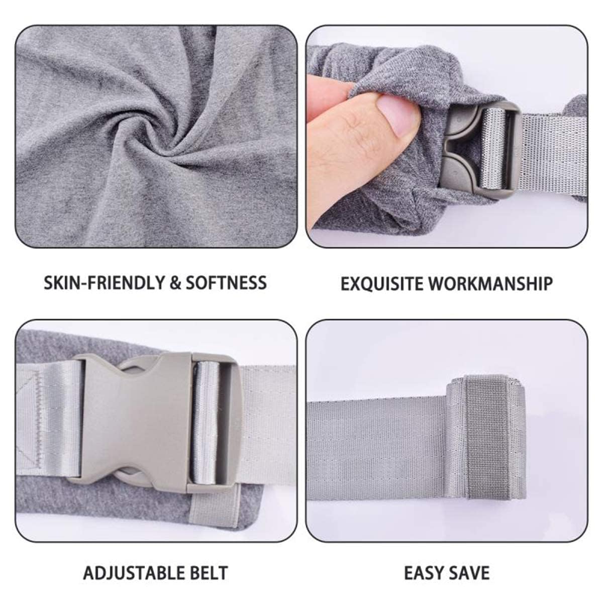 Baby Wraps Carrier Sling, Baby Carrier for Newborns and Toddlers,Skin-Friendly and Soft Front Baby Carrier Wrap Perfect Baby Gifts (Light Grey, Cotton)