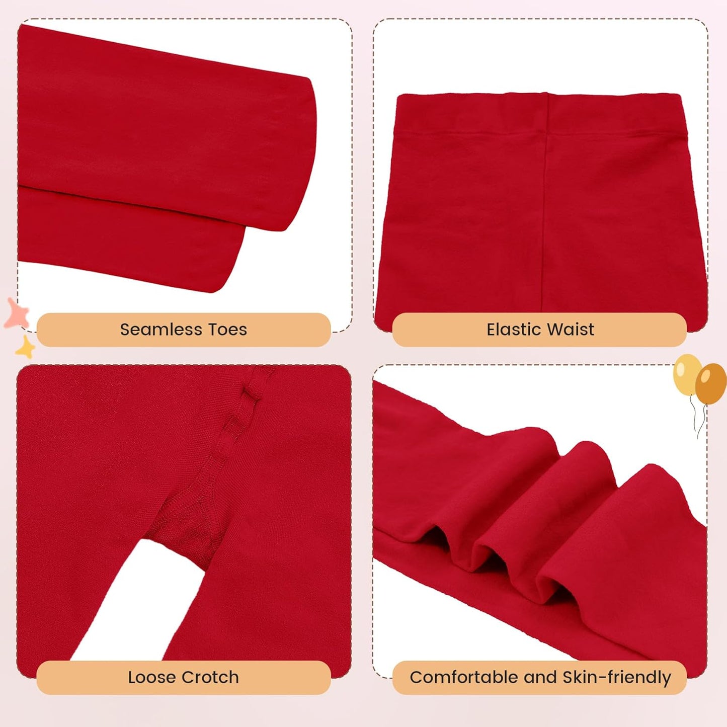 Girls Ballet Dance Tights for Toddler Baby Soft Athletic Leggings Infant Elastic Dance Tights for Girls