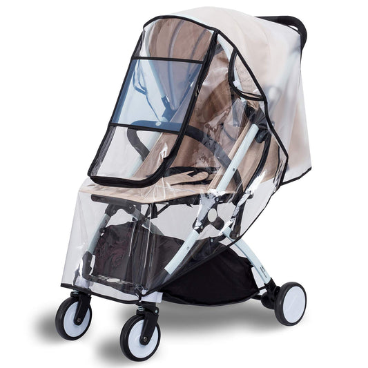 Bemece Stroller Rain Cover Universal Stroller, Travel Weather Shield Windproof and Waterproof Protect from Dust and Snow