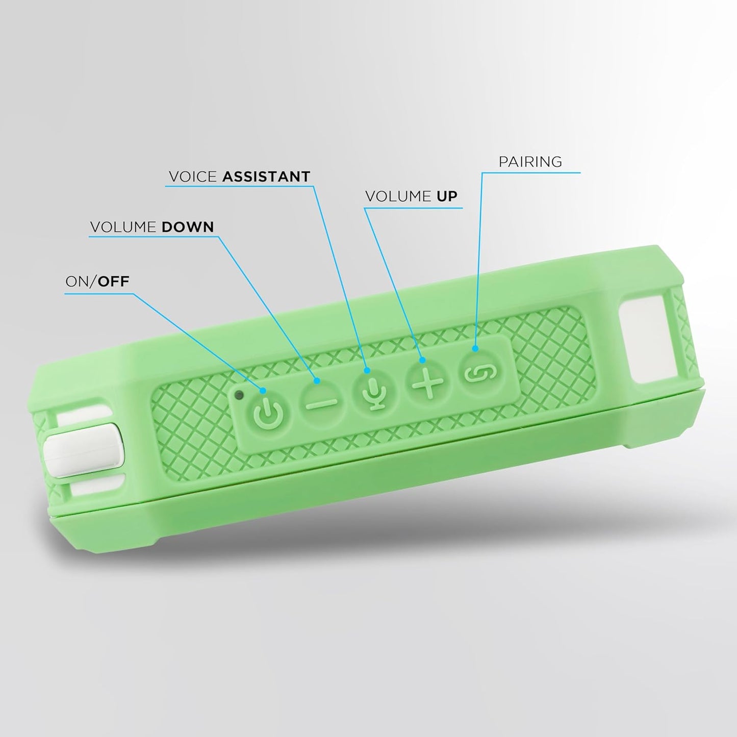 Altec Lansing Portable Bluetooth Speaker HYDRAMINI 2.0, IP67 Waterproof, Portable Speaker, 12h Playtime, Wireless Pairing, USB-C Quick Charge, Magnetic Bluetooth, Voice Assistant Integration