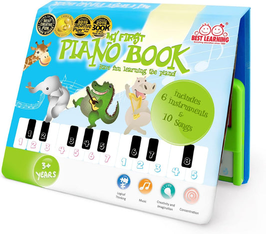 BEST LEARNING My First Piano Book - Educational Musical Toy for Toddlers Kids Ages 3-5 Years - Ideal 3, 4 Year Old Boy or Girl Birthday Present