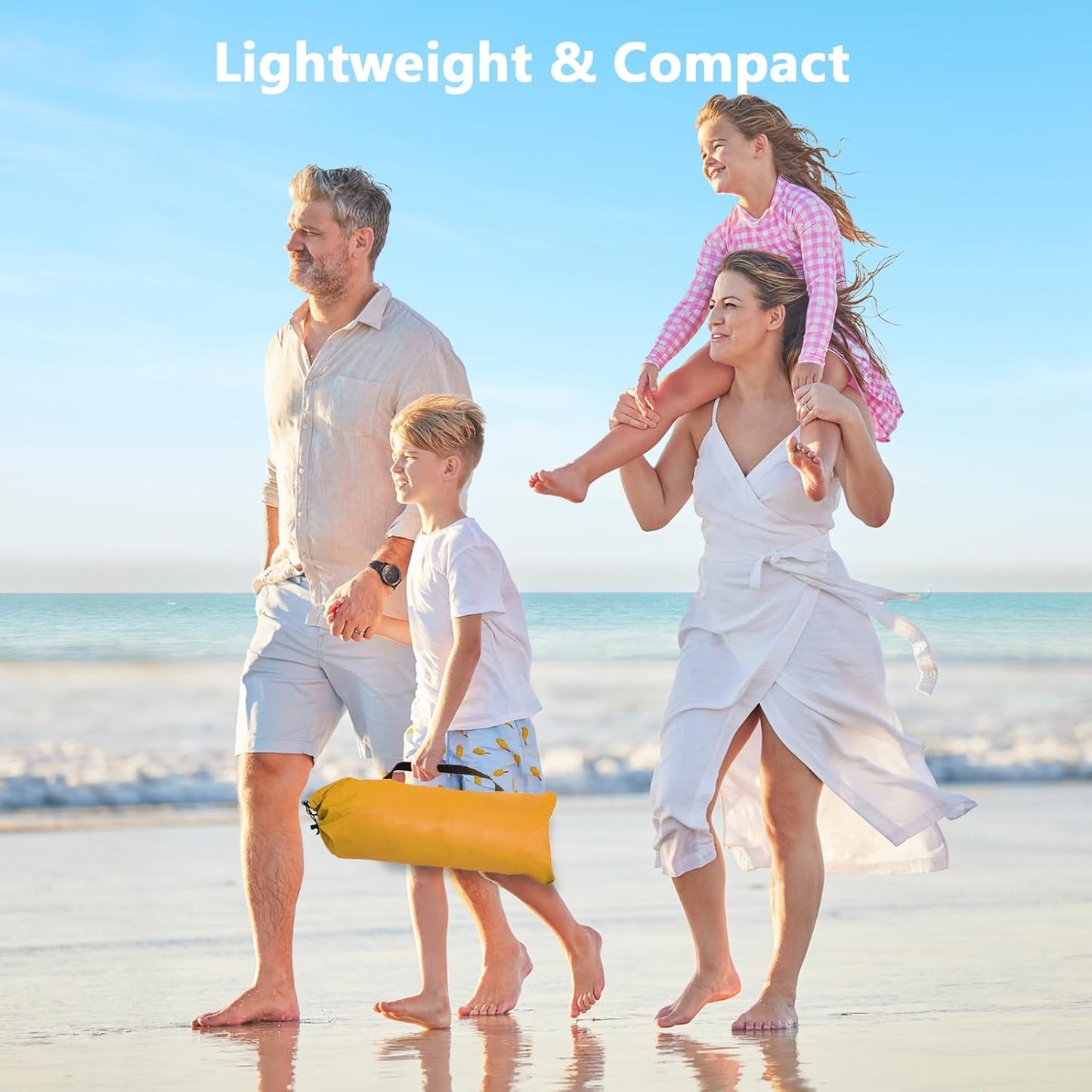 NXONE Beach Tent Sun Shade Shelter for 3/4/6 Person Person with UV Protection, Extended Floor, 3 Mesh Roll Up Windows & 8.0/8.5mm Fiberglass Rods丨Carry Bag Included