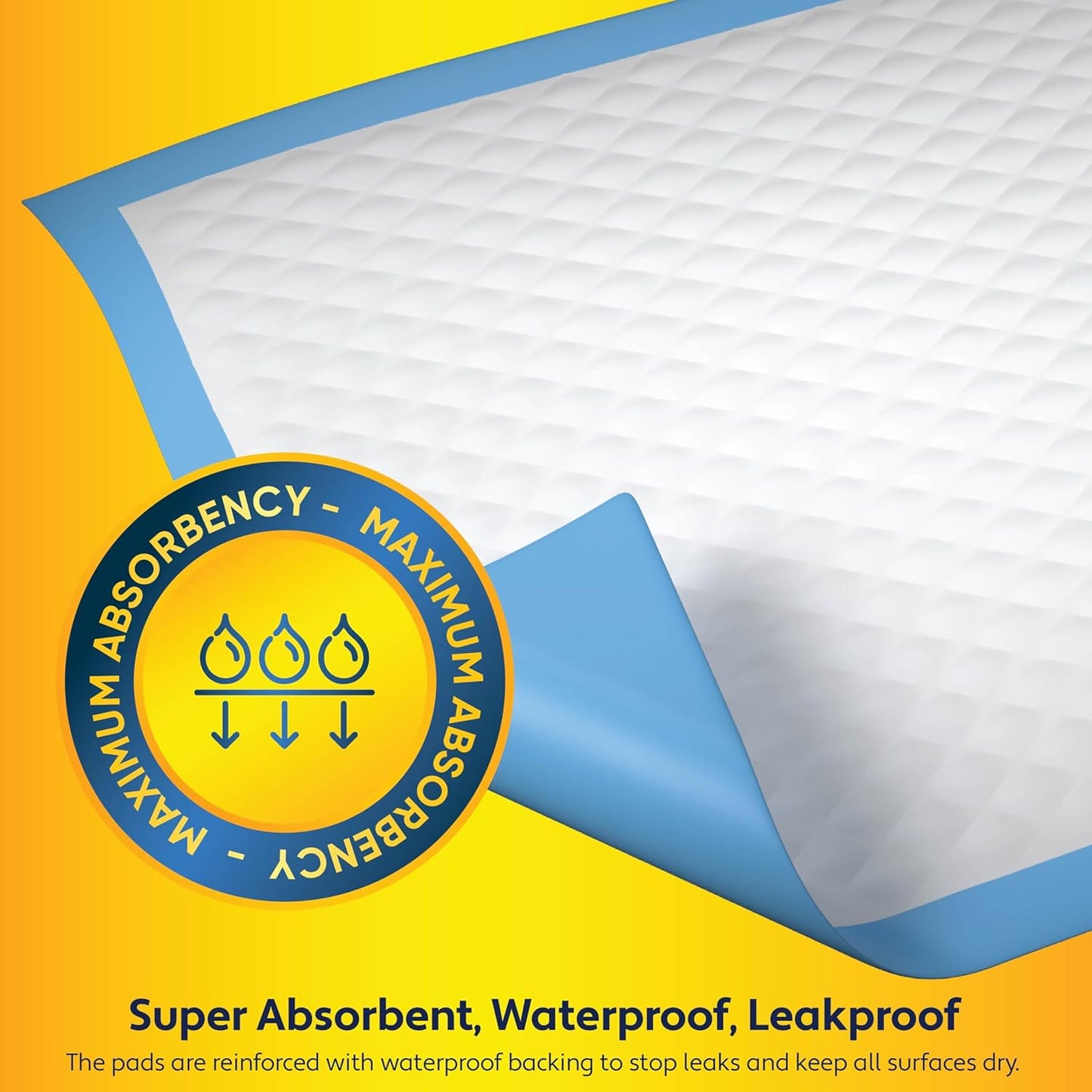 100 Pack Disposable Baby Changing Pads 17 X 13 Inches, Super Absorbent Incontinence Underpads, Waterproof Potty Training, Diaper Liners