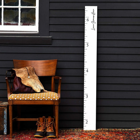 Boho Growth Chart for Wall - Height Board Growth Chart Wooden Growth Chart for Wall Kids Measuring Chart for Wall Height Chart Growth Chart for Kids (Love Grows Here, White)