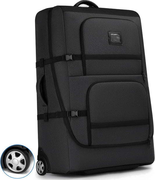 Padded Stroller Travel Bag with Wheels, Compatible with Nuna Mixx Next, UPPAbaby MINU V2 and MINU, Padded Stroller Storage Bag for Airplane, Foldable Gate Check Stroller Bag with Dual Handles